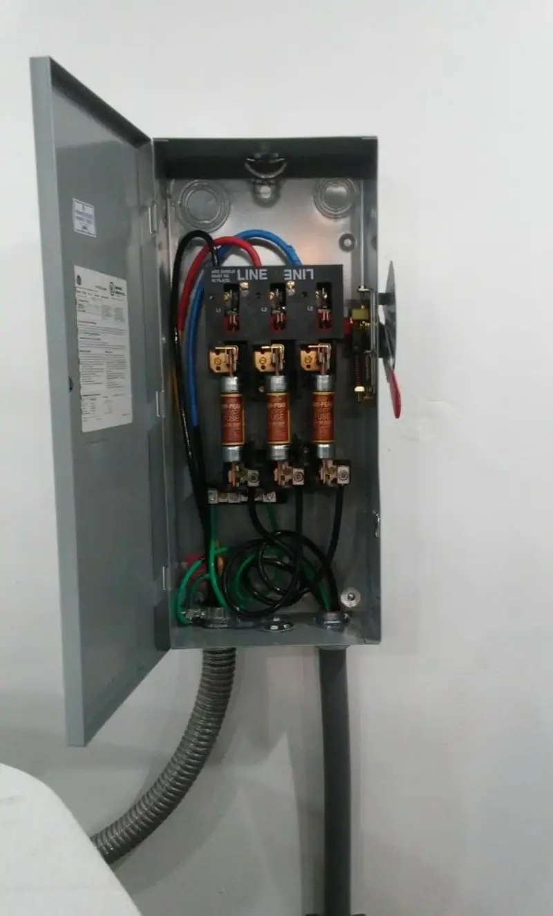 Three-phase disconnect switch installed for Electrical Wiring & Rewiring in Alfred